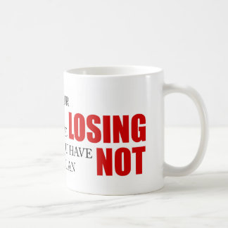 Funny Project Management Saying Losing Head Coffee Mug