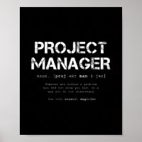 Funny Project Manager Dictionary Definition