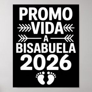 Funny promoted to bisabuela 2026 saying Funny prom Poster