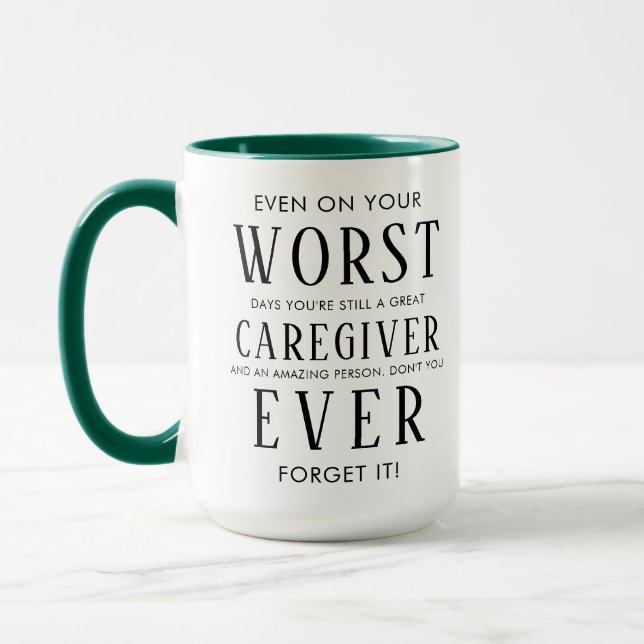 Funny Property Caregiver | Happy Caregiver  Mug (Left)