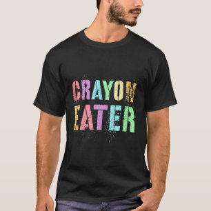 Funny Proud Crayon Eater Military Veteran Dad Offi T-Shirt