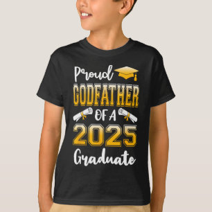 Funny Proud Godfather Of A Cl Of 2025 Graduate T-Shirt