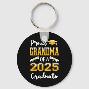 Funny Proud Grandma Of A Cl Of 2025 Graduate Keychain