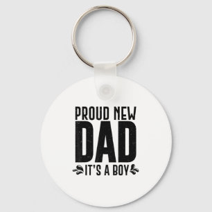 Funny Proud New Dad It's A Boy Gift For Men Cool N Keychain