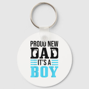 Funny Proud New Dad It's A Boy Gift For Men Cool N Keychain