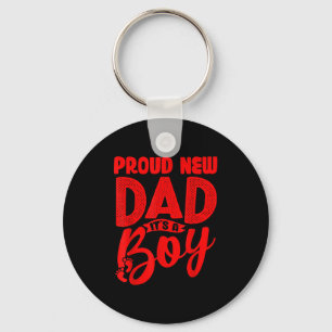 Funny Proud New Dad It's A Boy Gift For Men Cool N Keychain