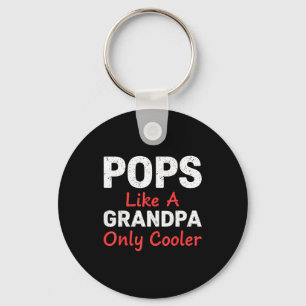 Funny Ps Grandpa Cooler From Grandkids Father's Da Keychain