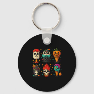 Funny Psicle Summer Horror Halloween Ice Cream Sum Keychain