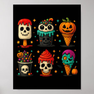 Funny Psicle Summer Horror Halloween Ice Cream Sum Poster
