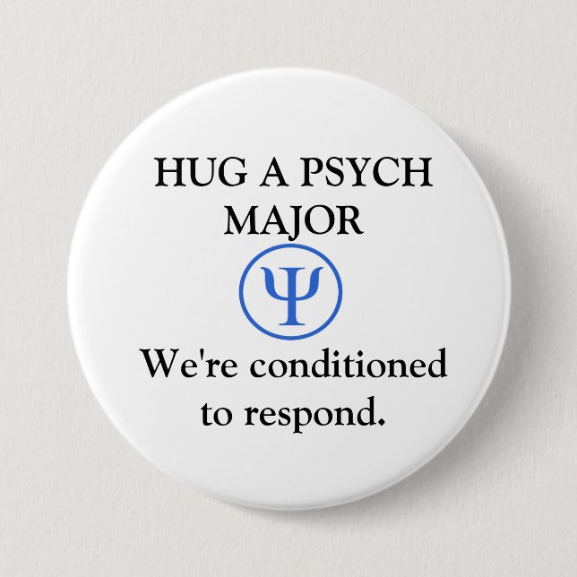 Funny Psych Major Button (Front)