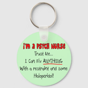Funny Psych Nurse Gifts Keychain