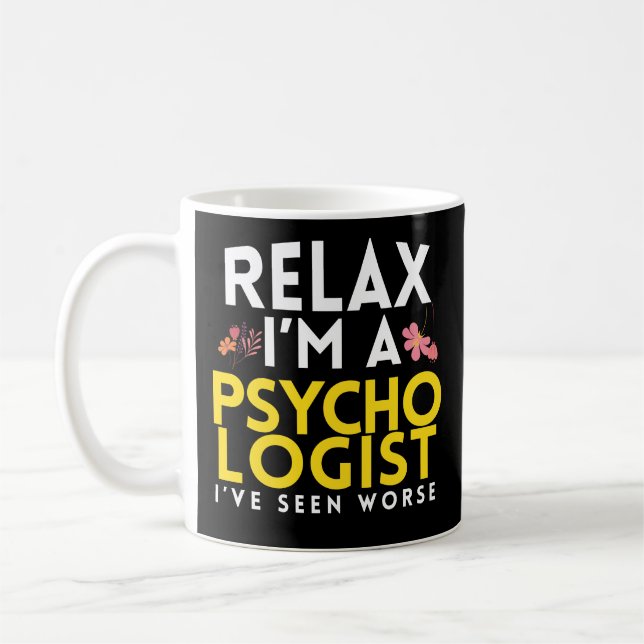 Funny Psychologist PhD Coffee Mug Psychology PsyD (Left)