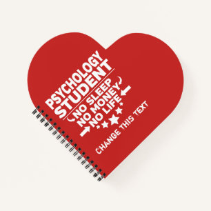 Funny Psychology College Student No Life Or Money Notebook
