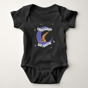 Funny Pterodactyl Moon Aviation Humour Baby Bodysuit