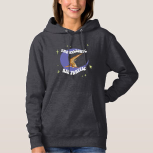 Funny Pterodactyl Moon Aviation Humour Hoodie