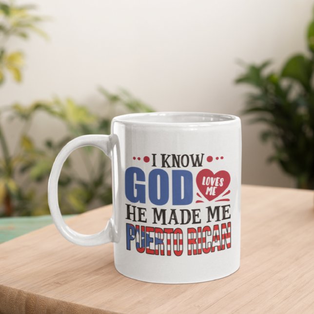 Funny Puerto Rico Heritage Quote Coffee Mug (puerto rico funny quote mug)