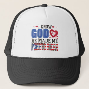 Funny Puerto Rico Heritage Quote Trucker Hat