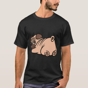 Funny Pug Butt Dog Illustration Classic 749 T-Shirt
