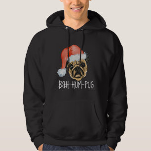 Funny Pug Christmas Dog Mom Dad Pyjamas Classic T- Hoodie