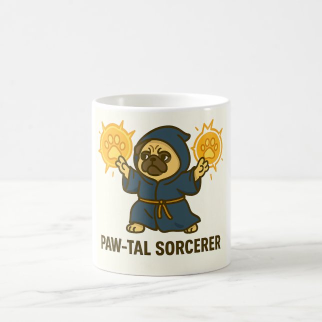 Funny pug coffee mug (Center)