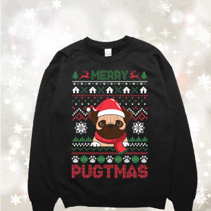 Funny  Pug Dog Ugly Sweater Sweatshirt