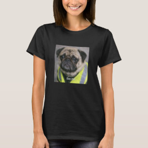 Funny Pug Face Job Meme Humour Blurry Photo T-Shirt