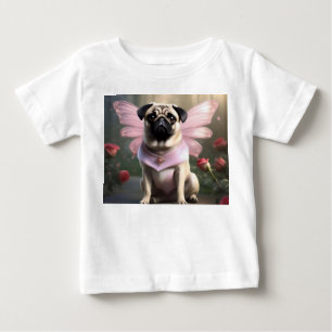Funny Pug Fairy Princess, Baby T-Shirt