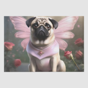 Funny Pug Fairy Princess, Tissue Paper