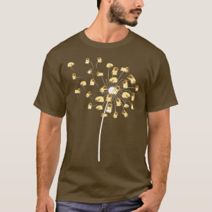Funny Pug Gift For Men Women Cool Flower Dog Dande T-Shirt