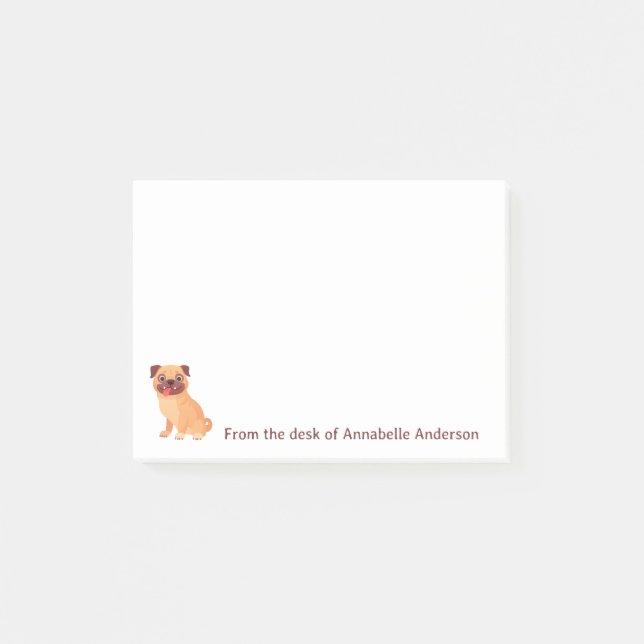 Funny Pug Personalize Notes (Front)