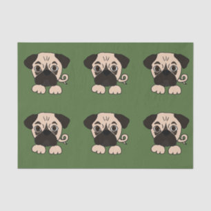 Funny Pug Puppy Dog Tissue Paper