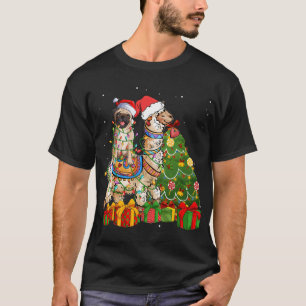 Funny Pug Riding Llama Christmas s Pug Xmas ugly s T-Shirt