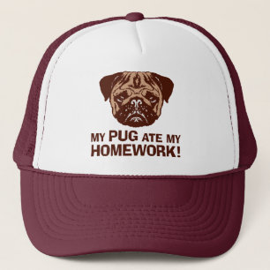 Funny Pug Trucker Hat