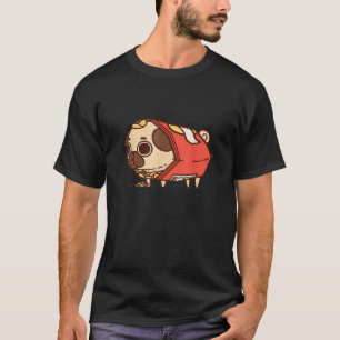 Funny Puglie Chips Pug Dog Love Food Birthday Gift T-Shirt