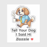 Funny Puli Dog Business Suit Coffee<br><div class="desc">Celebrate your love for dogs and humor with this unique ** Puli ** sticker. This design tells the story of the "working dog" with a twist, featuring a sophisticated pup ready to tackle the day with a tie and a hot cup of coffee. It’s special because it combines the sleek,...</div>
