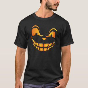 Funny Pumpkin Face Boys Girls Kids Silly Halloween T-Shirt