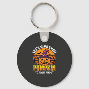 Funny Pumpkin Halloween Pun Design2 (1)_1 Keychain