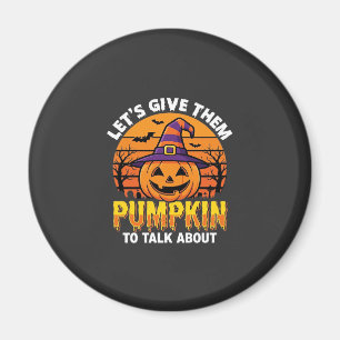 Funny Pumpkin Halloween Pun Design2 (1)_1 Magnet