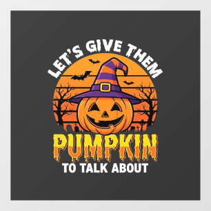 Funny Pumpkin Halloween Pun Design2 (1)_1 Window Cling