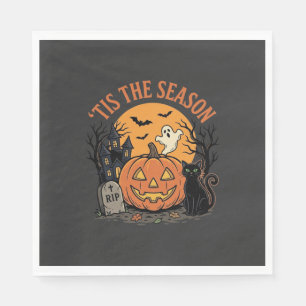 Funny Pumpkin Halloween Pun Design2 (2)_1 Napkin