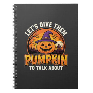 Funny Pumpkin Halloween Pun Design_1 Notebook