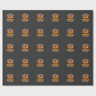 Funny Pumpkin Halloween Pun Design_1 Wrapping Paper