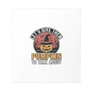 Funny Pumpkin Halloween Vintage Shirt Design_1 Notepad