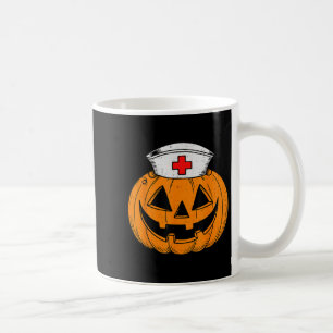 Funny Pumpkin Nurse Y Halloween Costume Rn Cna Icu Coffee Mug