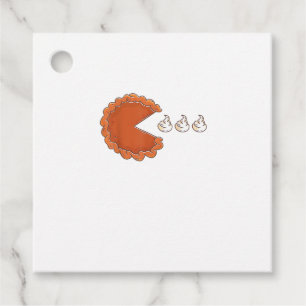 Funny Pumpkin Pie Eating Whipped Cream 2020 Thanks Favour Tags
