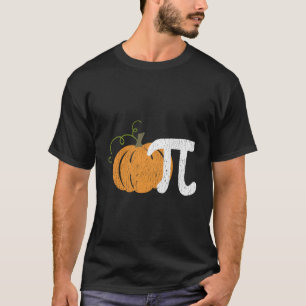 Funny Pumpkin Pie Math Teacher Halloween Pi Humour T-Shirt