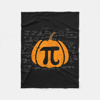 Funny Pumpkin Pie Math Teacher Halloween Thanksgiv Fleece Blanket