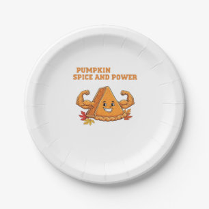 Funny Pumpkin Pie Thanksgiving Classic T-Shirt_2.p Paper Plate