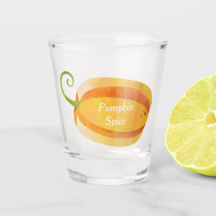 Funny Pumpkin Spice Fall, Harvest, or Thanksgiving Shot Glass