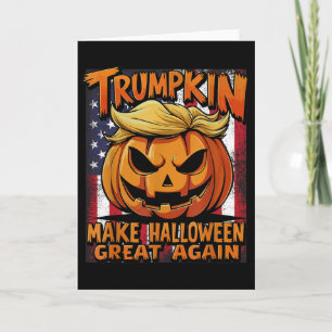 Funny Pumpkin Trump Trumpkin Make Halloween Great  Card